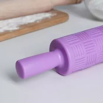 Скалка кондитерская «Рельеф», 37 см, фактурная