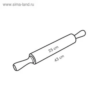 Скалка Tescoma Delicia, 5х25 см