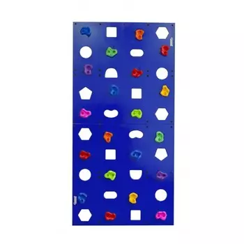 Скалодром пристенный 100*200 см 20 зацепов, цвет синий