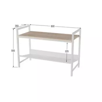 Скамья для прихожей «Хигс», 800 350 555 мм, МДФ, цвет дуб санремо / белый
