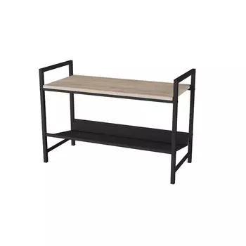 Скамья для прихожей «Хигс», 800 350 555 мм, МДФ, цвет дуб санремо / чёрный