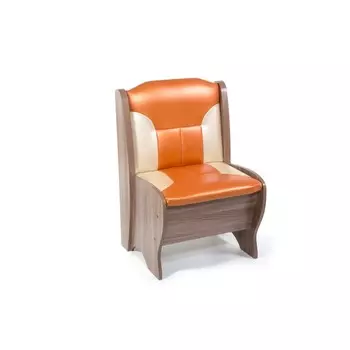 Скамья Лотос 550х500х840 Ясень тёмный/С.120 - С.101