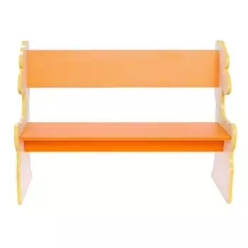 Скамейка для малышей «Жираф», цвет жёлто-оранжевый