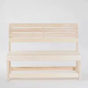 Скамейка из наличника, 119х50х90см, из липы, "Добропаровъ"