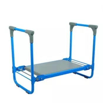 Скамейка-перевёртыш садовая Nika, складная, 56х30х42.5 см, голубая, нагрузка до 100кг