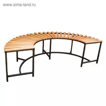 Скамейка полукруглая 891-56 с деревом