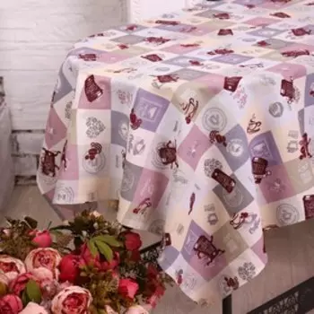 Скатерть 110х150 см "Эспрессо", рогожка, хл 100%