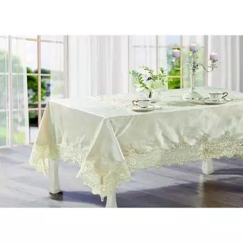 Скатерть «Беатрикс», размер 180х280 см, цвет бежевый