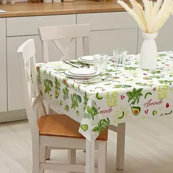 Скатерть без основы «Авокадо», 135×110 см
