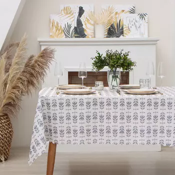 Скатерть «Доляна. Аir flowers» 145300 см, 100% п/э