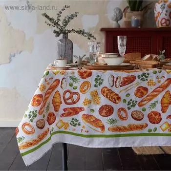 Скатерть «Доляна» Bread, 220144 см, 100% хлопок, 164 г/м