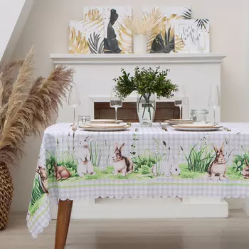 Скатерть «Доляна» Easter joy, 145300 см, 100% п/э