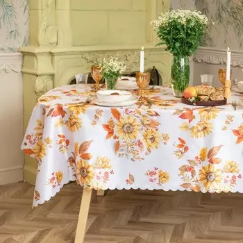 Скатерть «Доляна. Подсолнухи» 145300 см, 100% п/э
