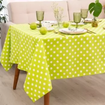 Скатерть Доляна «Зелёное яблоко» 150х180 см, 100% хлопок