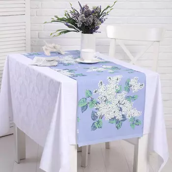 Скатерть - дорожка на стол Аромат 40х150см, рогожка, хлопок 100%