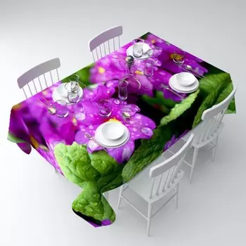 Скатерть «Фиалки», размер 140x220 см