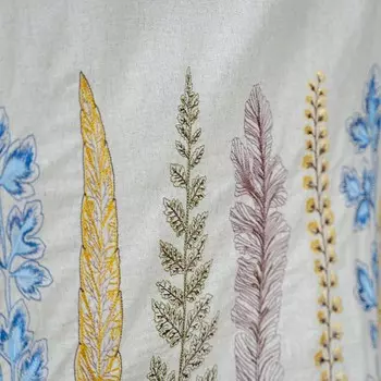 Скатерть «Флора», размер 150х210 см, цвет натуральный