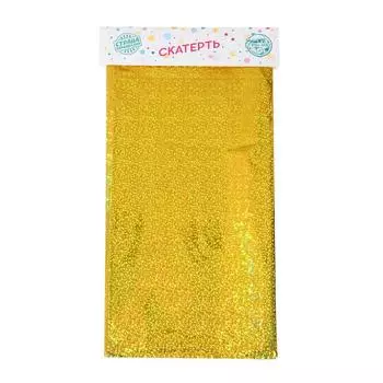 Скатерть «Голография» 137×183 см, цвет золото