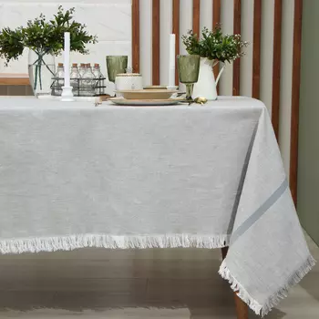 Скатерть «Этель», серая, 152305 см, 100% хлопок