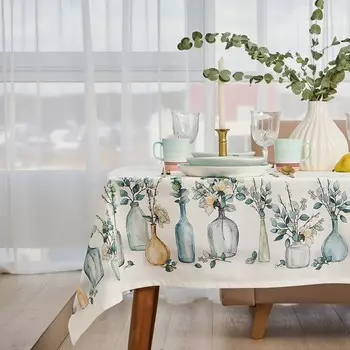 Скатерть «Этель» Flower mood, 146110 см, 100% хлопок, репс 210 г/м