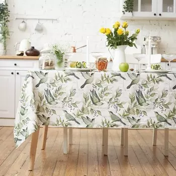 Скатерть Этель «Готовь с душой», 149180 см, 100% хлопок, саржа 190 г/м