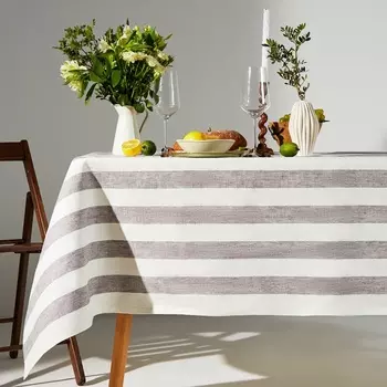 Скатерть Этель Graphite, 110140 см, лён 100%, 260 г/м