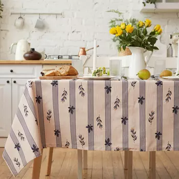 Скатерть «Этель» Leaves, 149250 см, 100% хлопок, репс 220 г/м