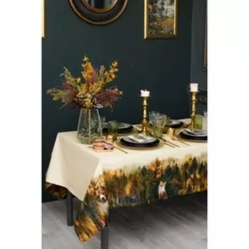 Скатерть «Этель: Лес», 180 150 см, хлопок 100 %, саржа, 190 г/м