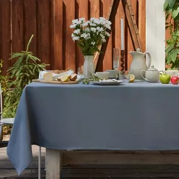 Скатерть «Этель» Linen collection grey, 145220 см, 100% лён, 210 г/м