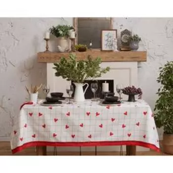 Скатерть "Этель" Love is 149х180см, 100% хлопок, саржа 190 г/м2