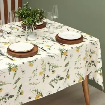 Скатерть Этель «Одуванчики», 146220 см, 100% хлопок, саржа 178 г/м
