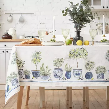 Скатерть «Этель» Olives, 149180 см, 100% хлопок, репс 210 г/м