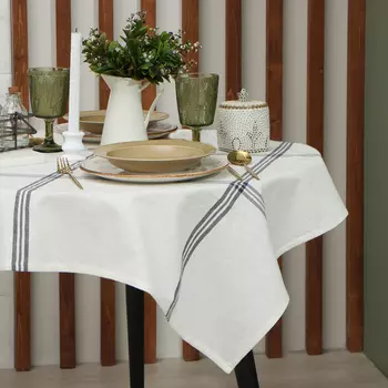 Скатерть Этель "Полосы" (вид 2) 76х76 см, 100% хл