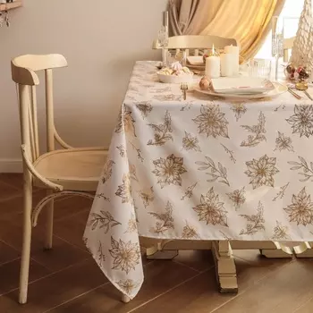 Скатерть "Этель" с тиснением 140*220 ±5 см, 100% п/э, 120гр/м2