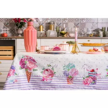 Скатерть "Этель" Сладости 180х147 см, 100% хлопок, репс 210 гр/м2