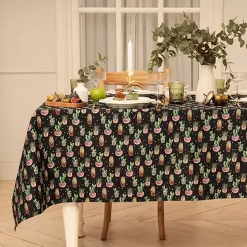 Скатерть «Этель» Succulents, 146180 см, 100% хлопок, саржа 190 г/м