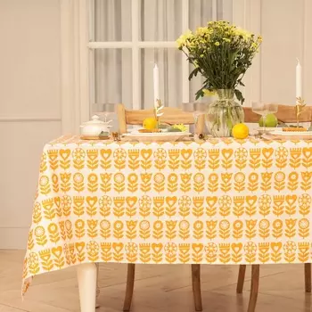 Скатерть Этель Yellow garden 146х180 см, 100% хл, саржа 190 г/м2