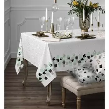 Скатерть «Кактусы мята», размер 145х180 см