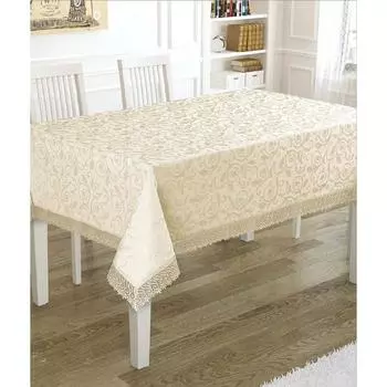 Скатерть KDK 160х300 см, цвет кремовый