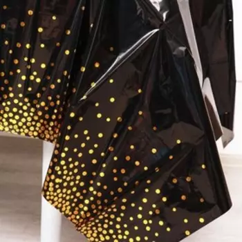 Скатерть «Конфетти» 137 183 см, цвет чёрный