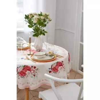 Скатерть круглая Этель «Розы» d=160 см