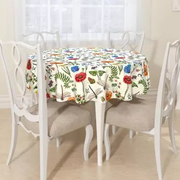 Скатерть круглая «Летняя коллекция», размер D145 см