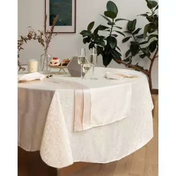 Скатерть круглая Sofi De Marko «Бекки», размер 160 см, цвет молочный