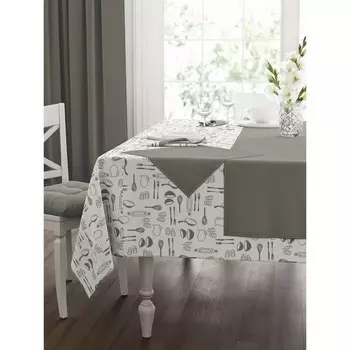 Скатерть Loft, размер 140х150 см, цвет серый