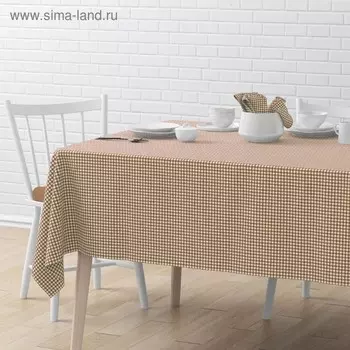 Скатерть «Марси», диаметр 170 см, цвет бежевый