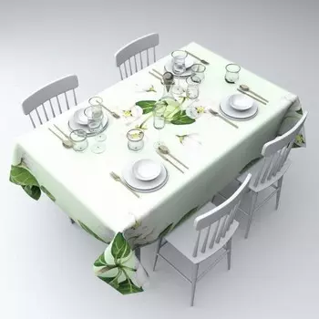 Скатерть «Мятная яблоня», размер 145x220 см