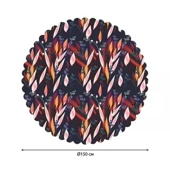 Скатерть на стол «Абстракция», круглая, сатен, d = 150 см