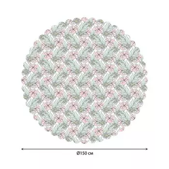 Скатерть на стол «Арт природы», круглая, сатен, d = 150 см