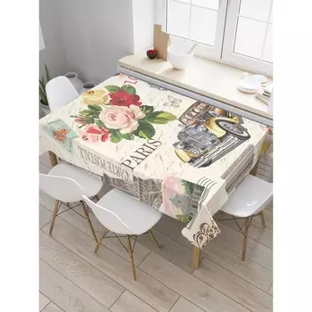 Скатерть на стол «Love Paris», прямоугольная, оксфорд, размер 145х180 см