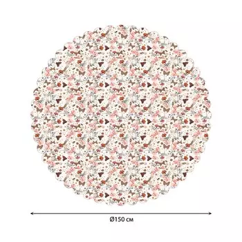 Скатерть на стол «Пробуждение весны», круглая, сатен, d = 150 см